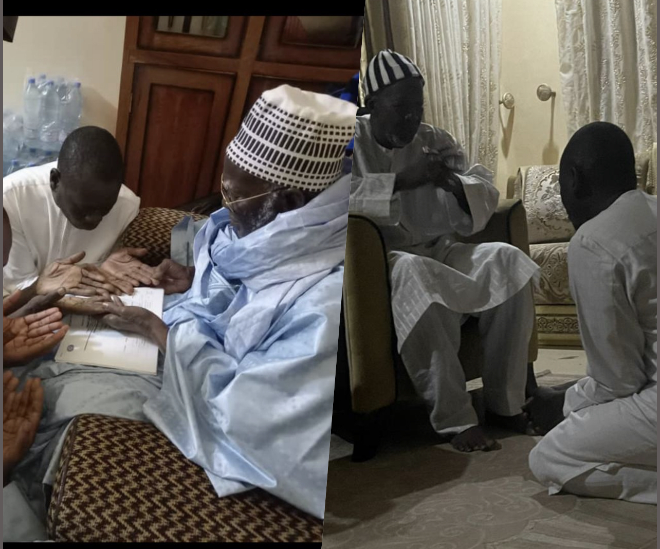 Kaolack /  Locales 2022 : Serigne Mboup reçu par Serigne Mahi Niass et Serigne Mountakha Mbacké.