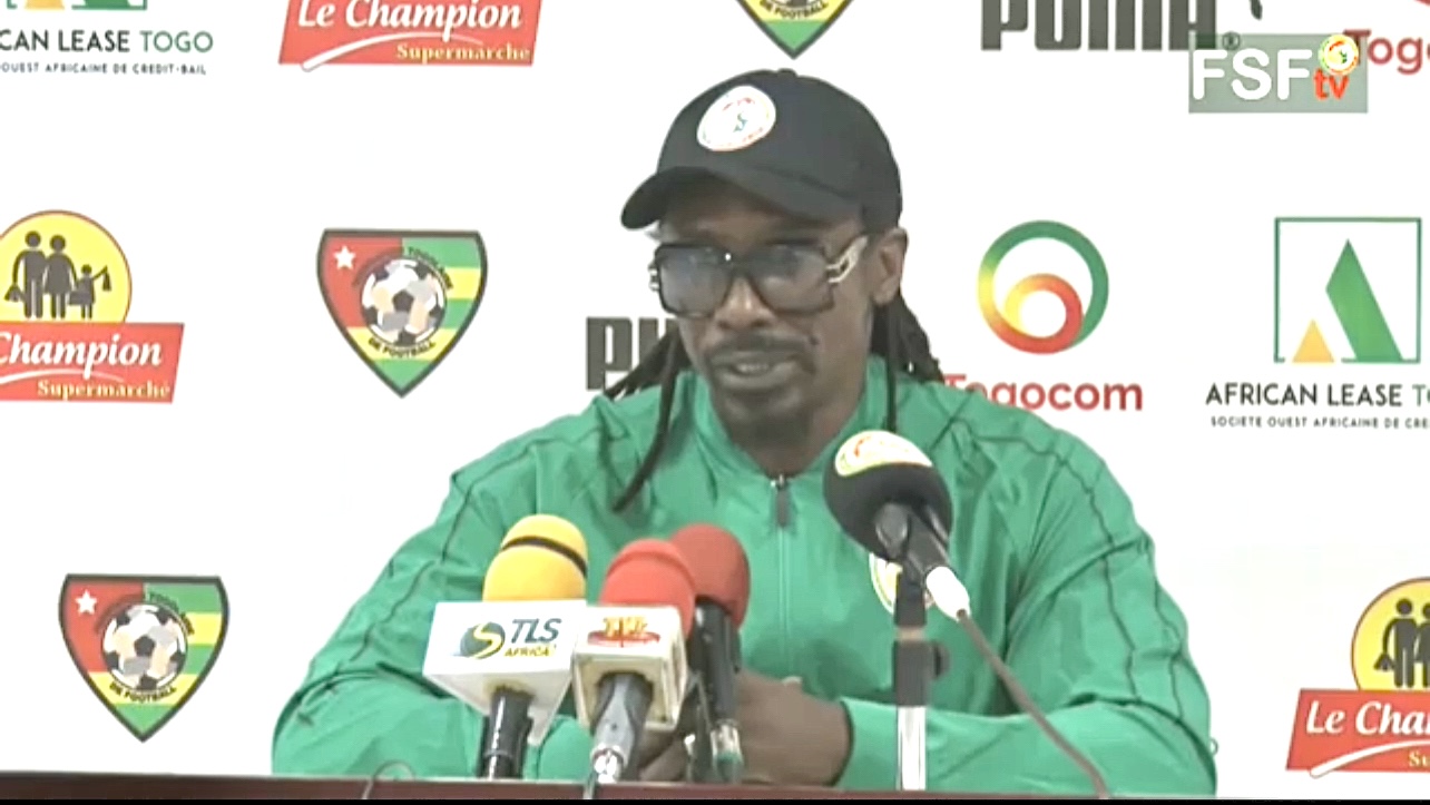 Aliou Cissé face au bloc bas Togolais : « Nous sommes assez outillés pour jouer face à ce genre d’équipe…