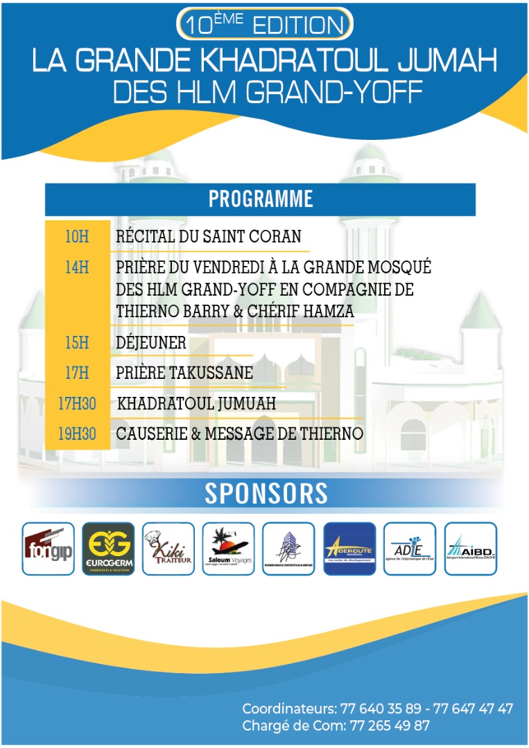 10ème édition de la grande khadratoul Jumah des HLM Grand Yoff