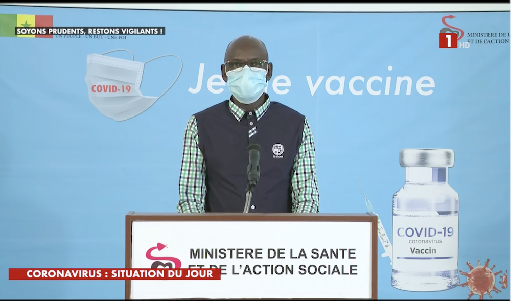 SÉNÉGAL : 6 nouveaux cas testés positifs au coronavirus, 5 nouveaux guéris, aucun nouveau décès et 2 cas graves en réanimation.