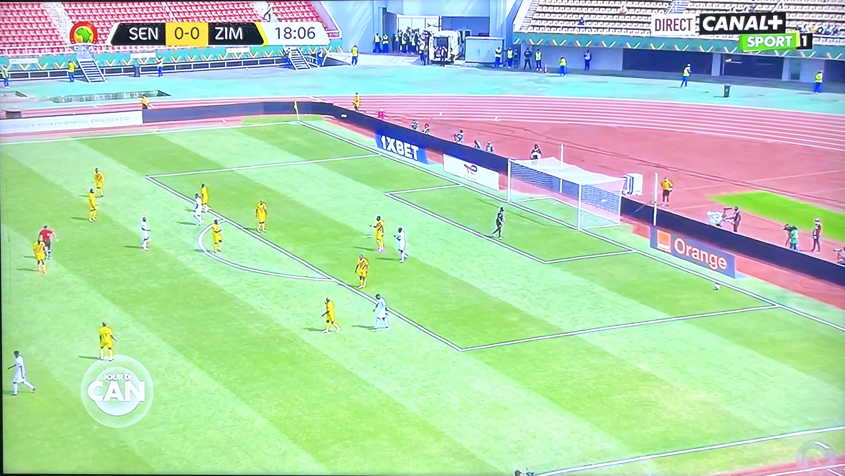 Sénégal vs Zimbabwe :  0-0 à la mi-temps entre Lions et Warriors.