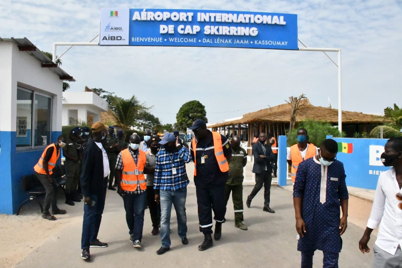 DOUDOU KA EN VISITE A L’AEROPORT DE CAP SKIRRING : « Nous allons maintenir le cap de la qualité »
