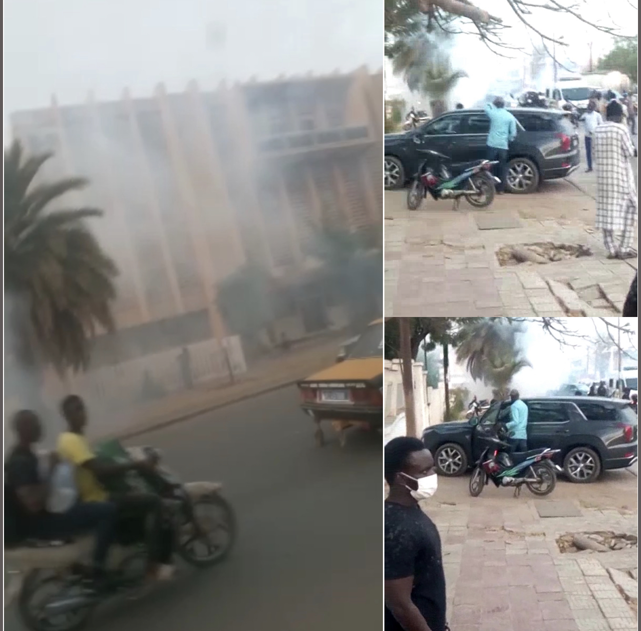 Préfecture de Kaolack : Des affrontements enregistrés entre la police et des jeunes venus récupérer leurs cartes d'électeur.