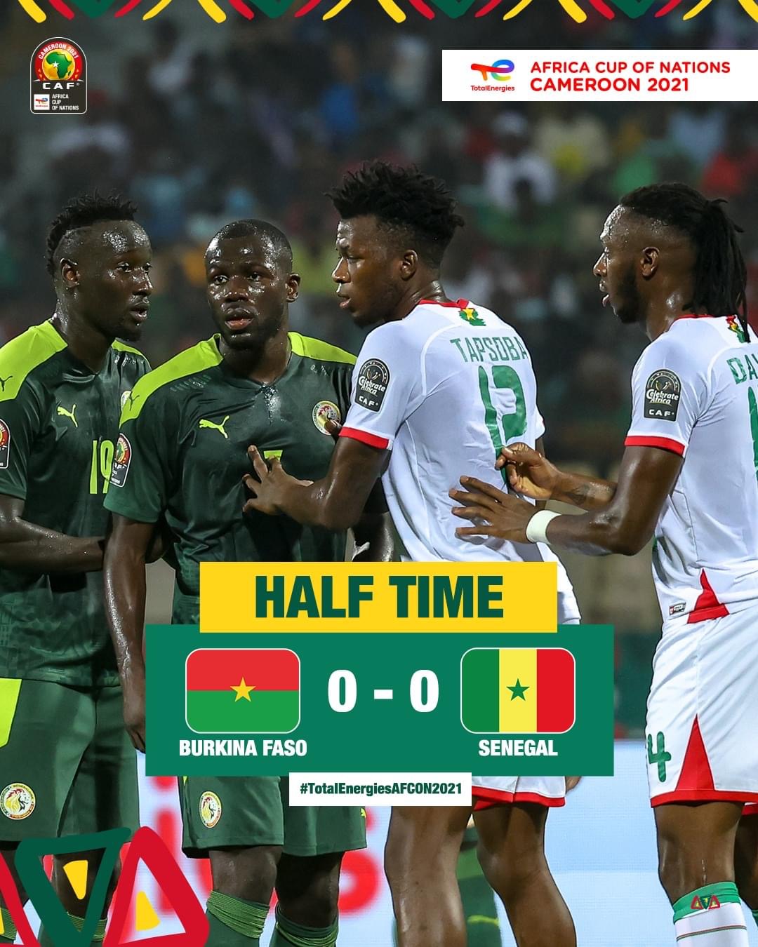 Sénégal - Burkina : Des Étalons très dangereux tiennent en échec les Lions (0-0) à la pause...