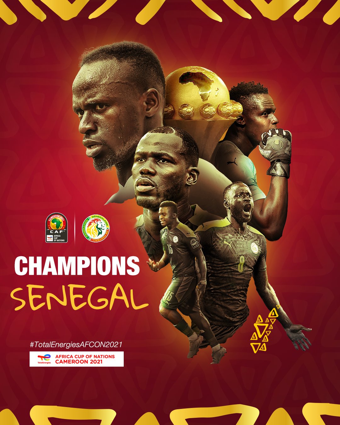 Victoire du Sénégal à la CAN : À Dakar à 13h demain, les Lions reçus et décorés au palais ce mardi