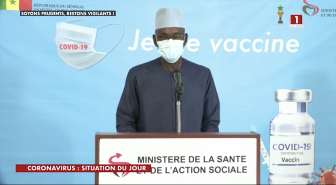 SÉNÉGAL : 38 nouveaux cas testés positifs au coronavirus, 126 nouveaux guéris, aucun nouveau décès et 3 cas graves en réanimation.