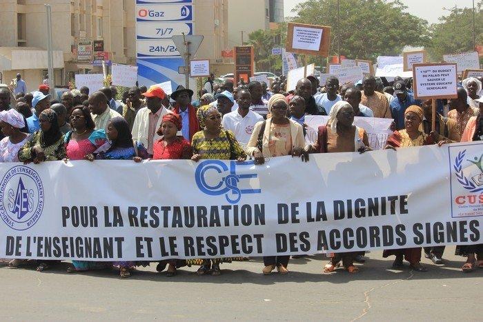 Revendications des enseignants : L’État du Sénégal propose une enveloppe de 69 milliards de francs CFA pour tendre vers un dégel