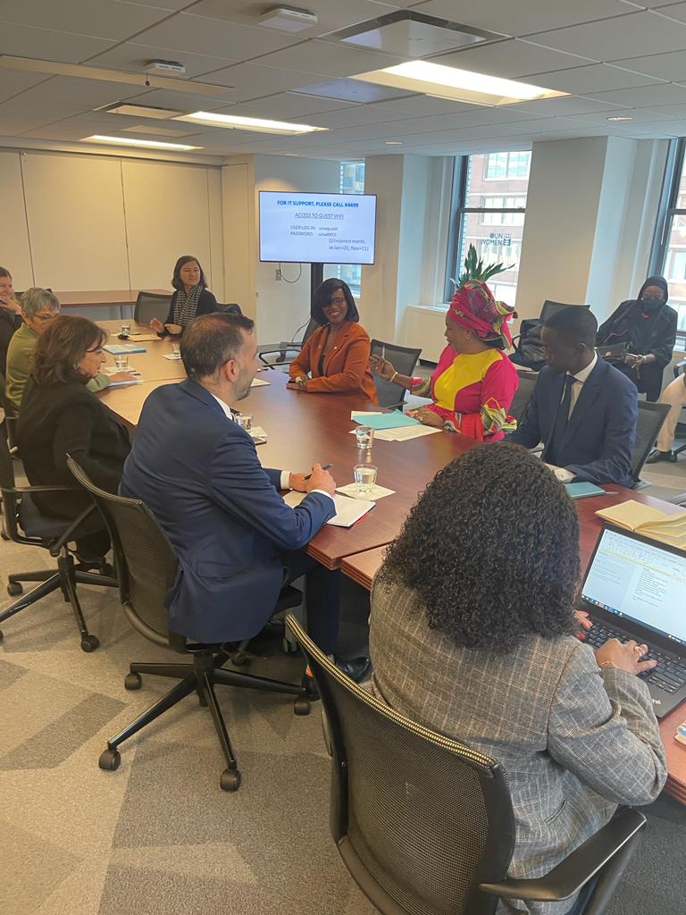 New York : Ndeye Sali Diop Dieng et la Directrice Exécutive  d'Onufemmes passent en revue la qualité des relations entre l'Institutio et ses pays partenaires 