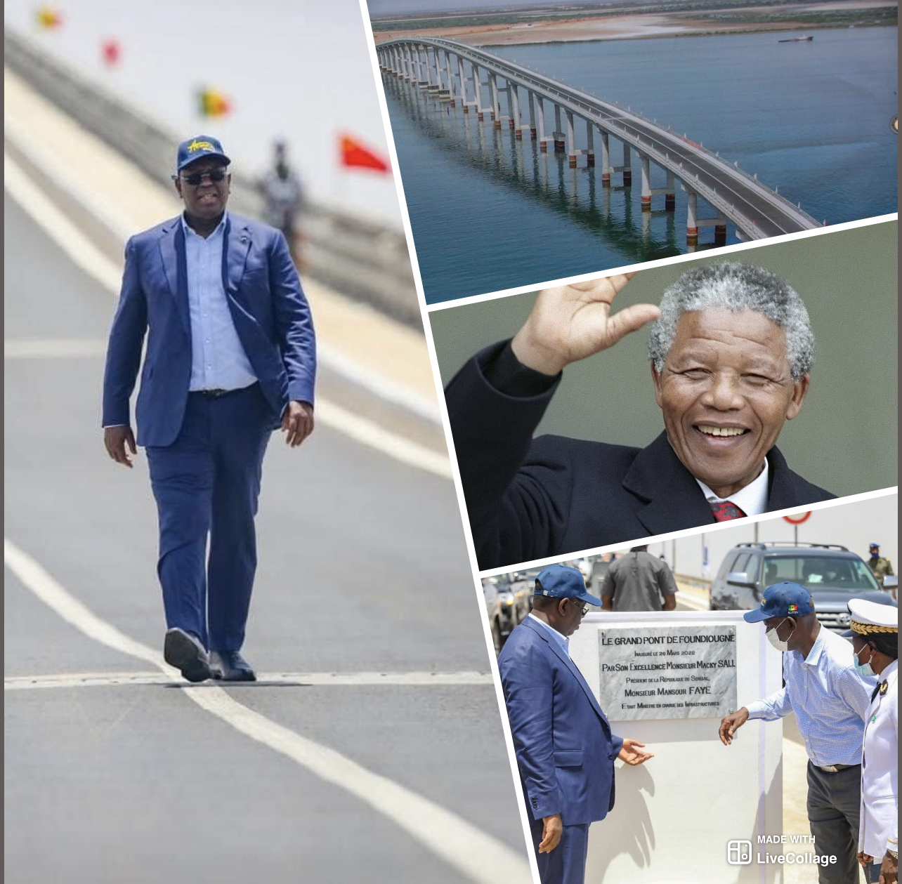 Pont à Péage de Foundiougne : L’édifice long de plus d’un kilomètre et demi, portera le nom de « Nelson Mandela »