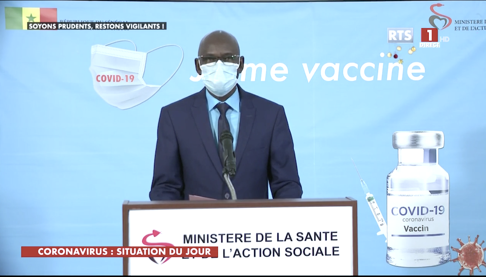 SÉNÉGAL : 8 nouveaux cas testés positifs au coronavirus, 9 nouveaux guéris, aucun nouveau décès et 1 cas grave en réanimation.