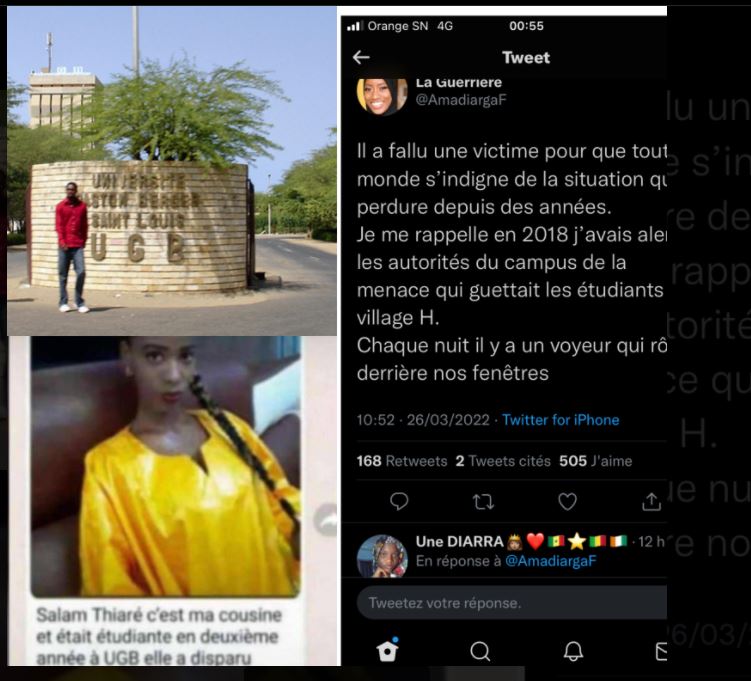 Sanar (UGB) : Insécurité, Défaut d'éclairage, présence d'esprit maléfique…les témoignages des étudiant(e)s troublés