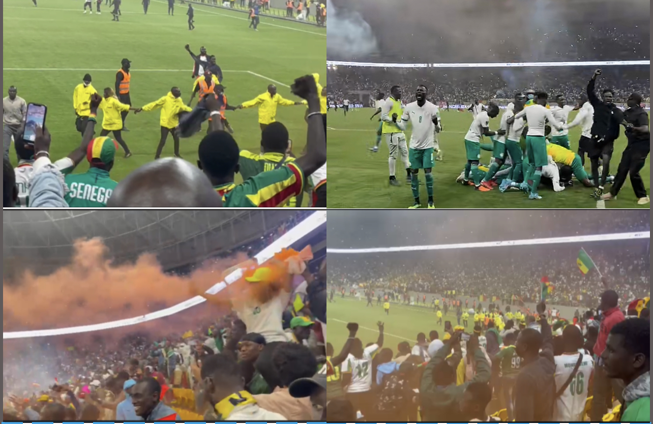 Envahissement de terrain et scène de joie : Le Stade  Abdoulaye Wade a basculé dans la folie après la qualification du Sénégal en Coupe du monde.