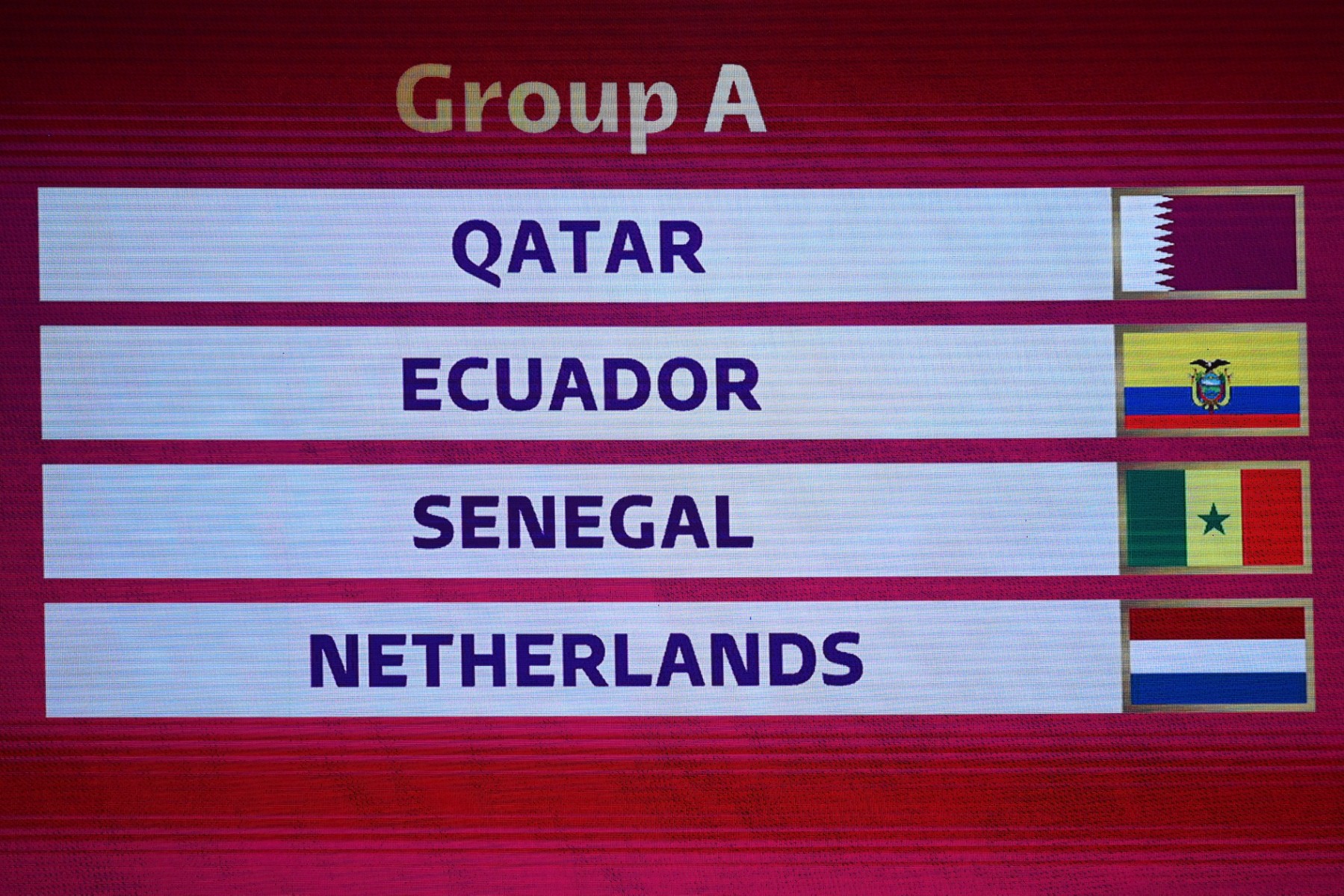 Coupe du monde 2022 : le Sénégal dans la poule A avec le Qatar, le Pays-Bas et Equateur