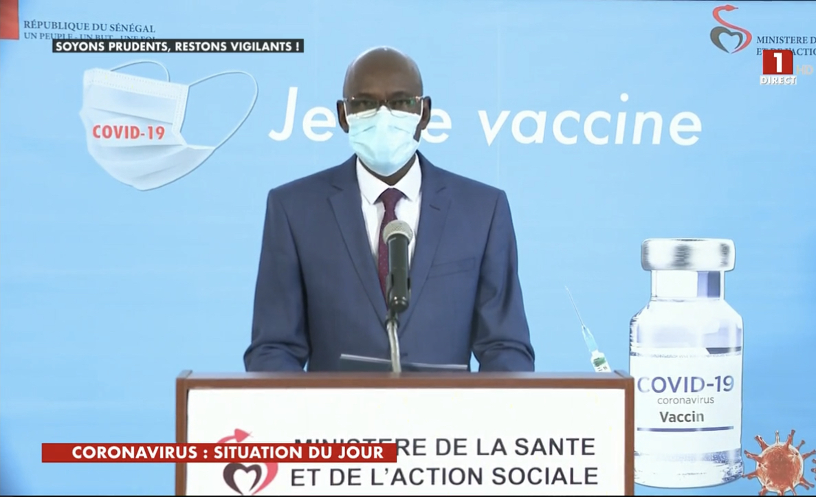 SÉNÉGAL : 0 nouveau cas testé positif au coronavirus, 5 nouveaux guéris, aucun nouveau décès et aucun cas grave en réanimation.