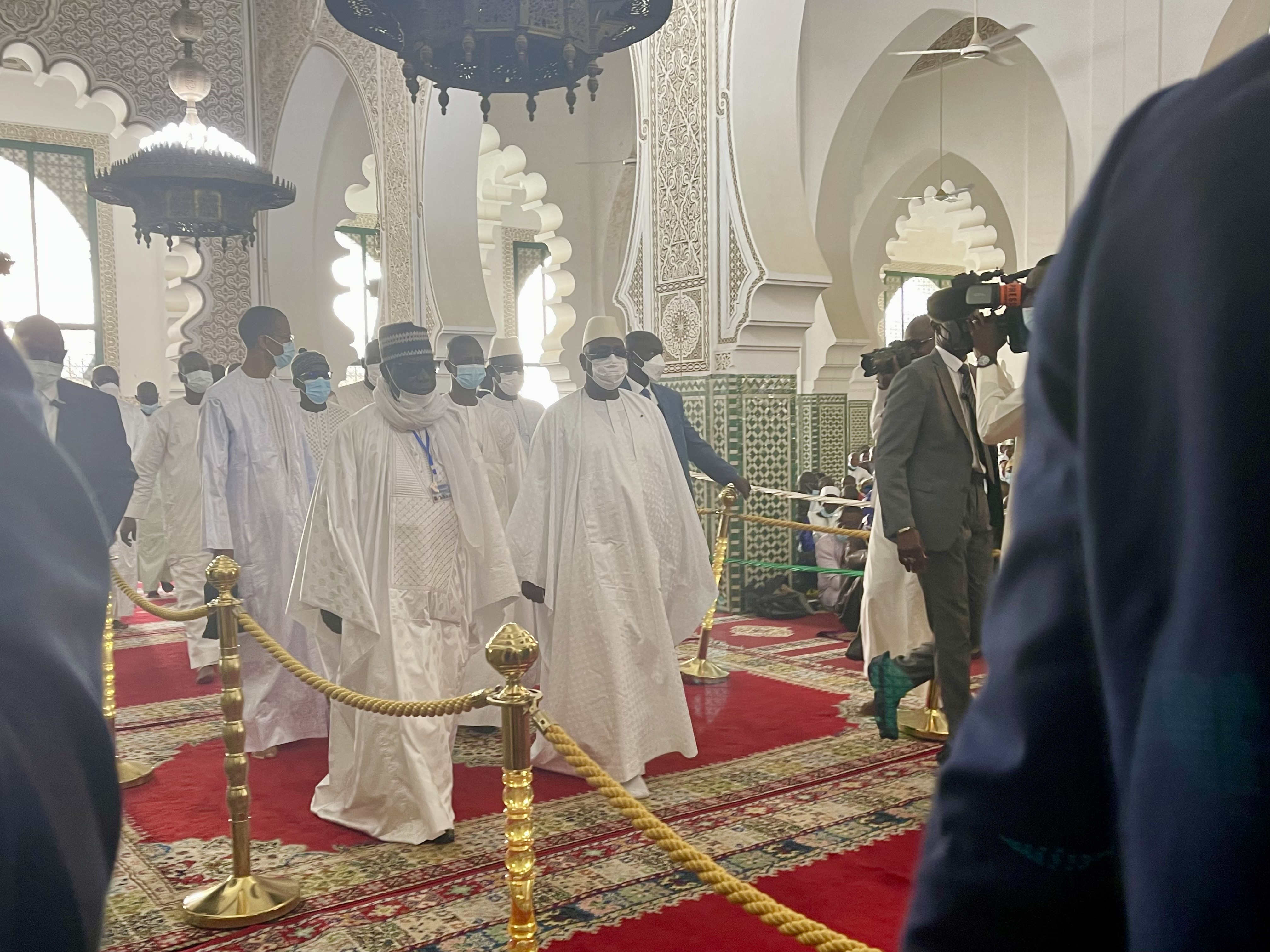 Korité 2022 : Macky Sall est arrivé à la grande mosquée de Dakar.