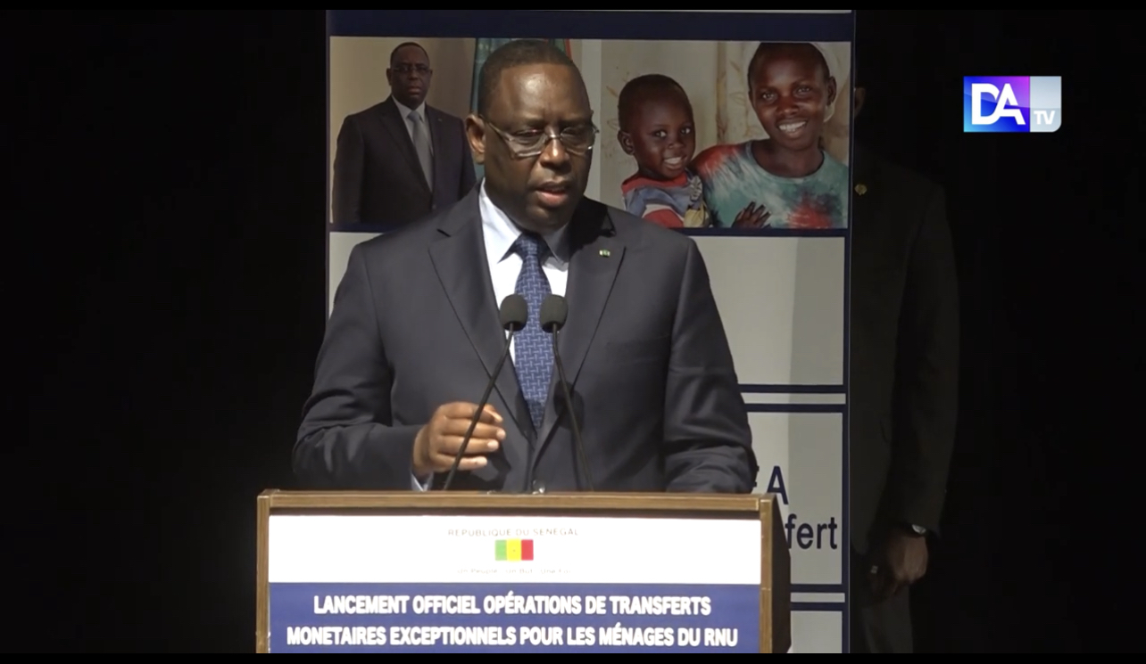 Macky Sall lors du démarrage des opérations de transferts monétaires : « La lutte contre la pauvreté constitue une priorité de ma politique… »