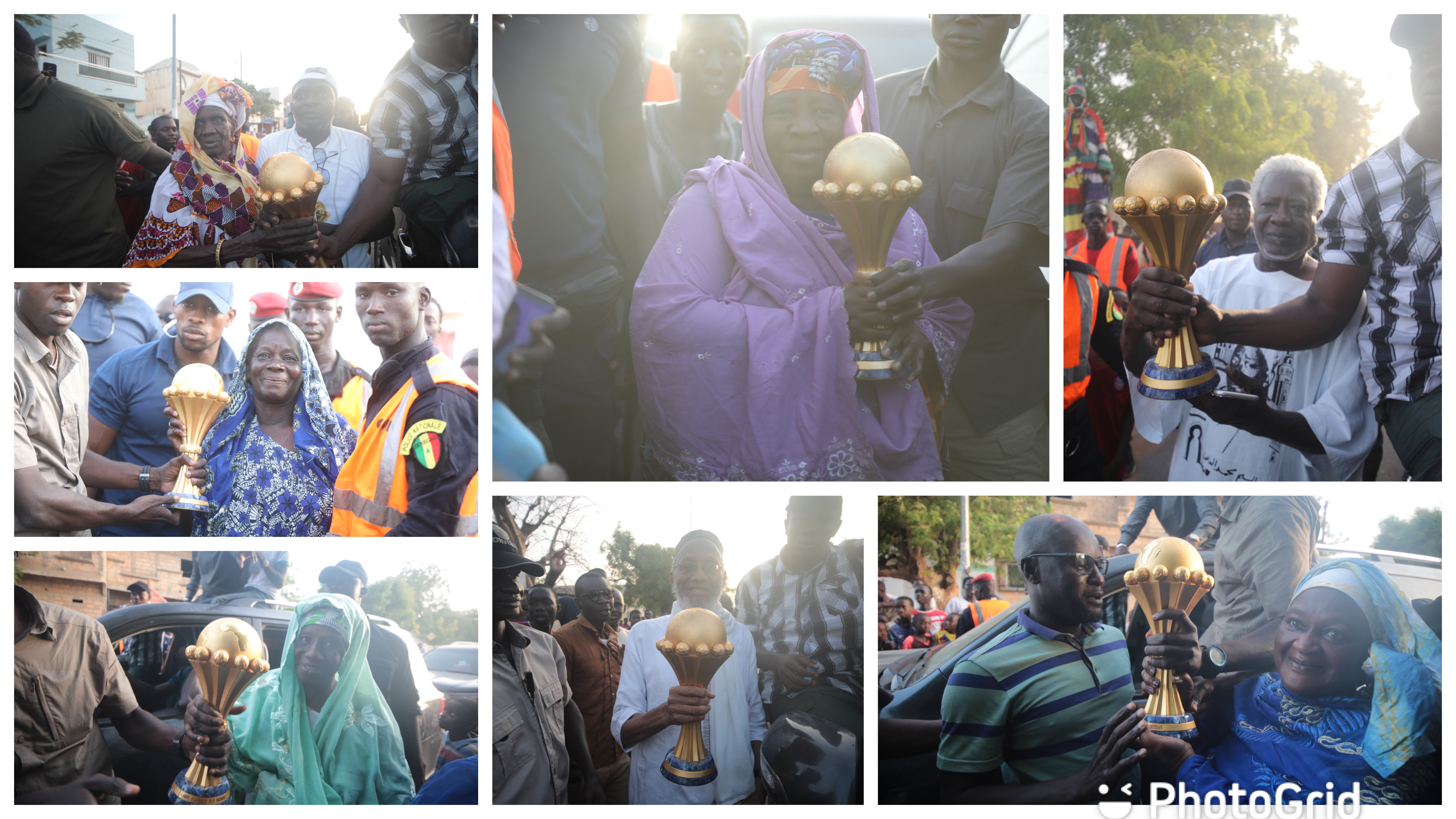 ( IMAGES ) Trophy Tour : Les personnes du troisième âge s’accaparent du Trophée