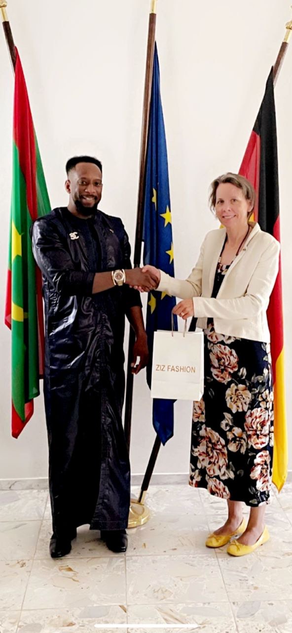 Mauritanie / Promotion de la culture : Ziz Fashion reçu par l'Ambassadrice de la République Fédérale d’Allemagne.