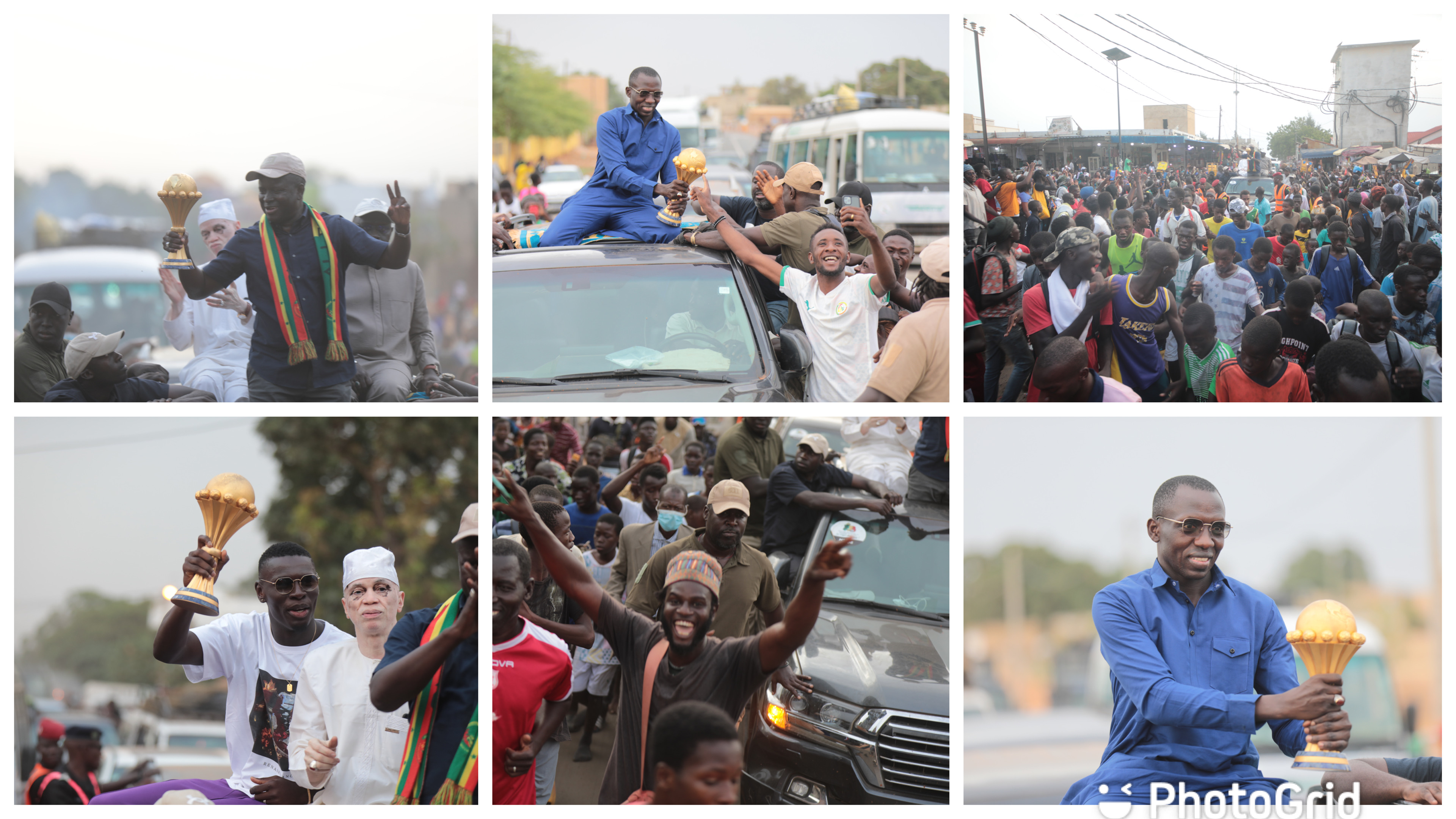 ( Trophy Tour ) Accueil exceptionnel de la Coupe D’Afrique à Mbour ( IMAGES)