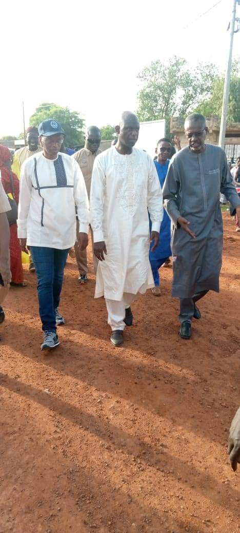 KOLDA : Mansour Faye (ministre des transports) lance les travaux de construction des routes de Kolda-Salikégné et Pata-Kolda.