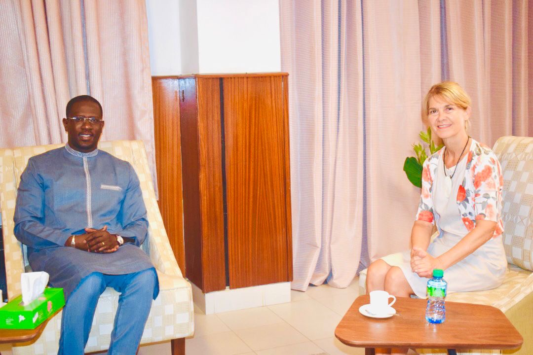 France-Sénégal :  le secrétaire d'État, Moïse Sarr, a reçu la nouvelle consule générale de France au Sénégal.