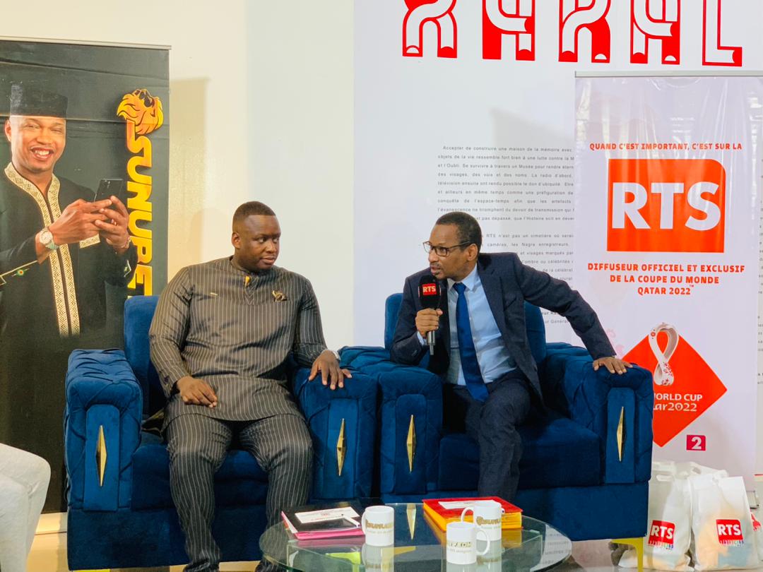 Coupe du monde FIFA Qatar 2022| signature contrat sponsoring entre SUNUBET et la Radiotélévision Sénégalaise (RTS)