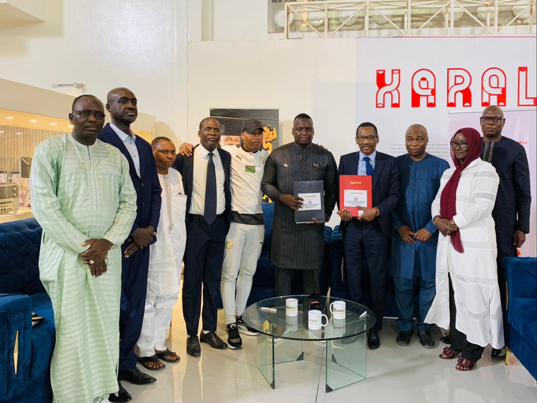 Coupe du monde FIFA Qatar 2022| signature contrat sponsoring entre SUNUBET et la Radiotélévision Sénégalaise (RTS)