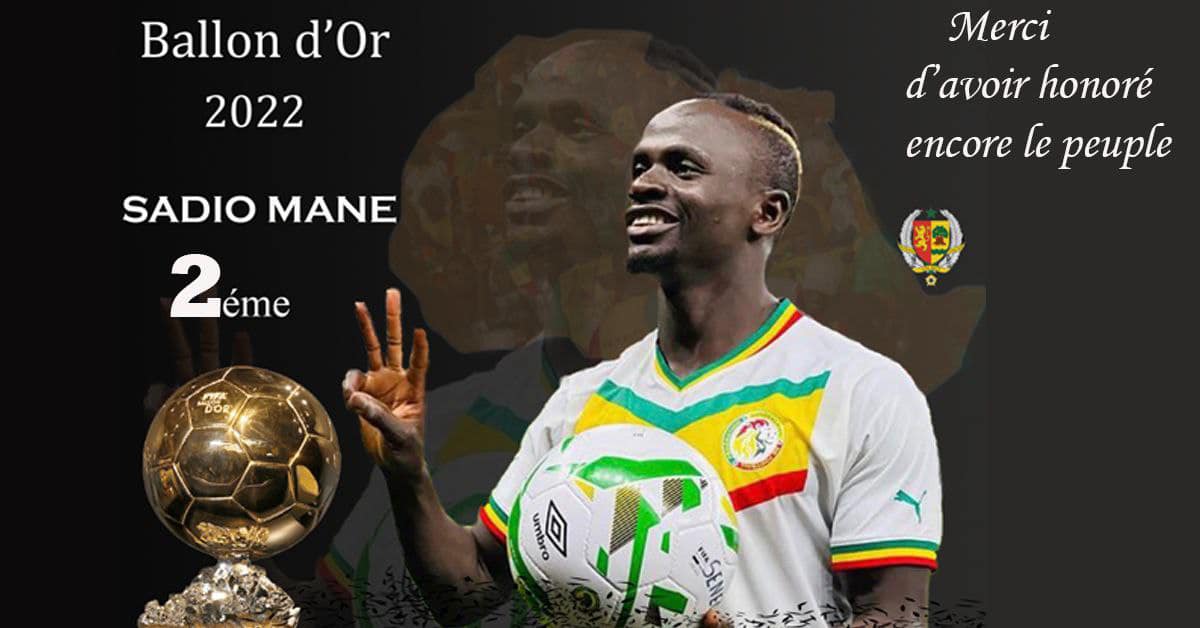 2e au ballon d'or : Le président Macky Sall félicite Sadio Mané.
