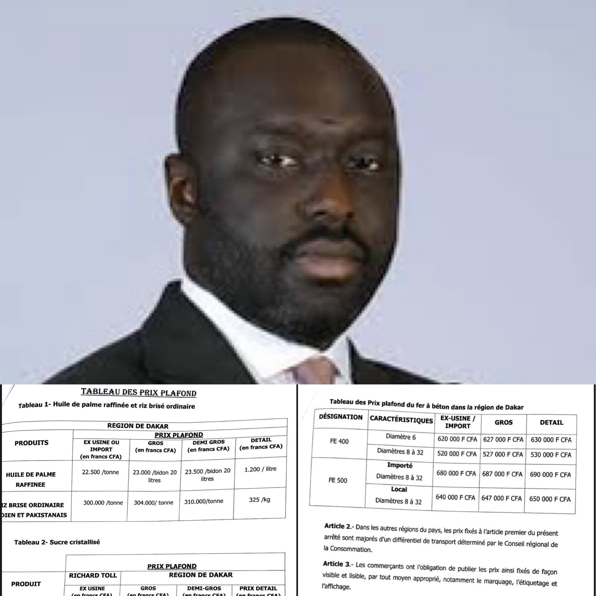 Réduction des denrées de première nécessité : Le ministre du commerce fixe les prix à Dakar…
