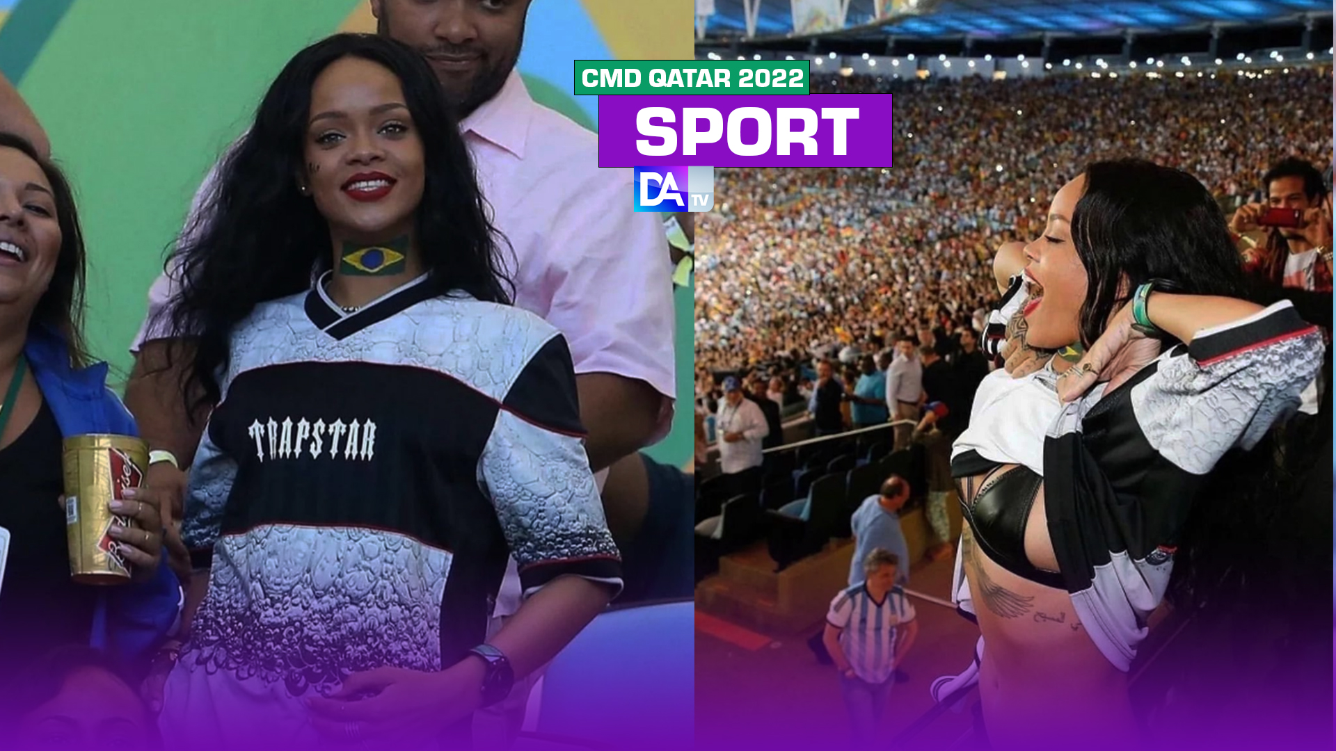 Qatar 2022 : Rihanna s’invite dans les tribunes et soulève son t-shirt en guise de provocation…