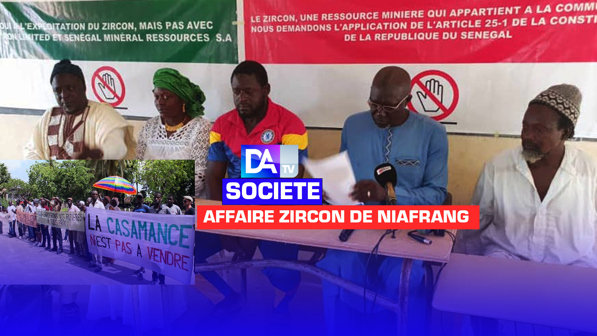 Affaire Zircon de Niafrang : Une partie de la population demande l’autorisation d’exploitation de l’Etat, le chef de village de Kabadio menacé …