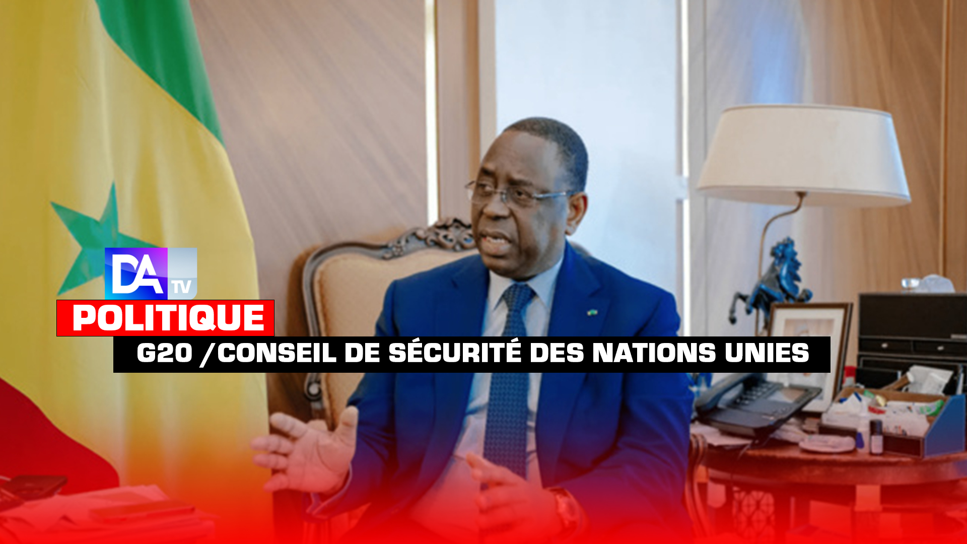Siège permanent de l'Afrique au G20 et au conseil de sécurité des Nations Unies, relations entre les Etats Unis et l'Afrique, position de l'Afrique sur la guerre en I 'Ukraine...  Macky Sall sans masque (Entretien...)