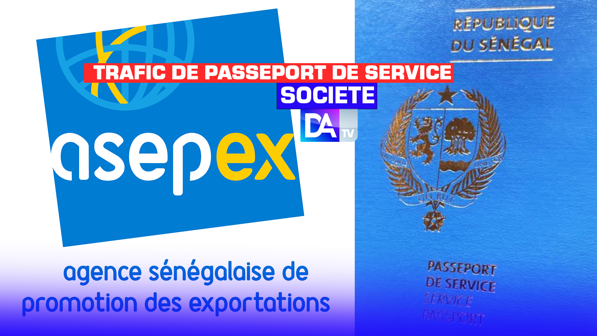 Trafic de passeport de service Une dame travaillant à l’Asepex au