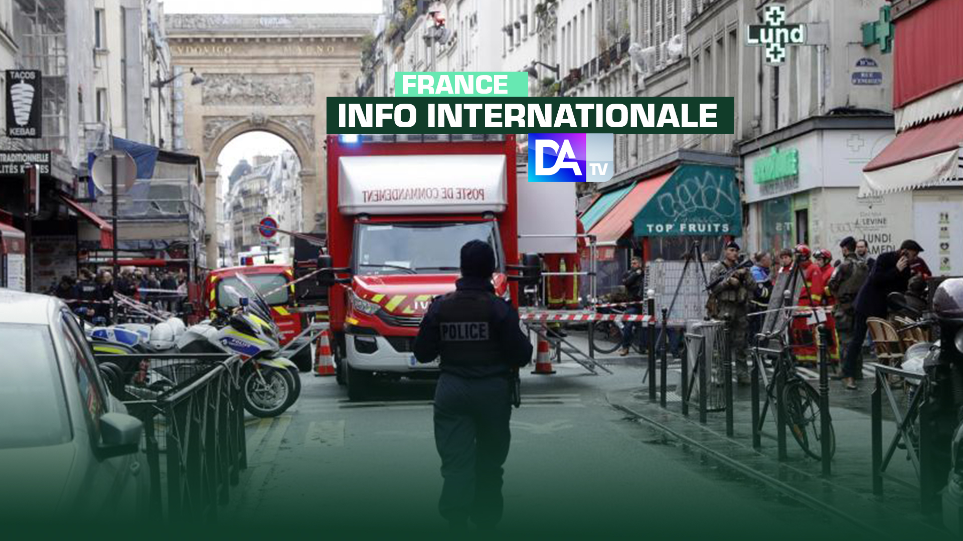 Coups de feu à Paris : le tireur présumé est de nationalité française, connu pour deux tentatives d'homicide (source policière)