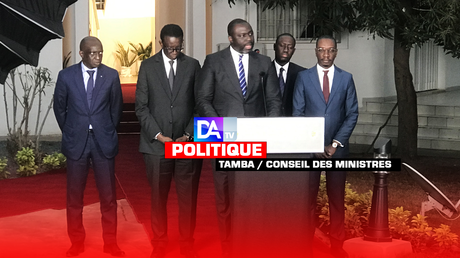 Tamba / Conseil des ministres : le programme prioritaire d’investissements publics finalement arrêté à 500 milliards.