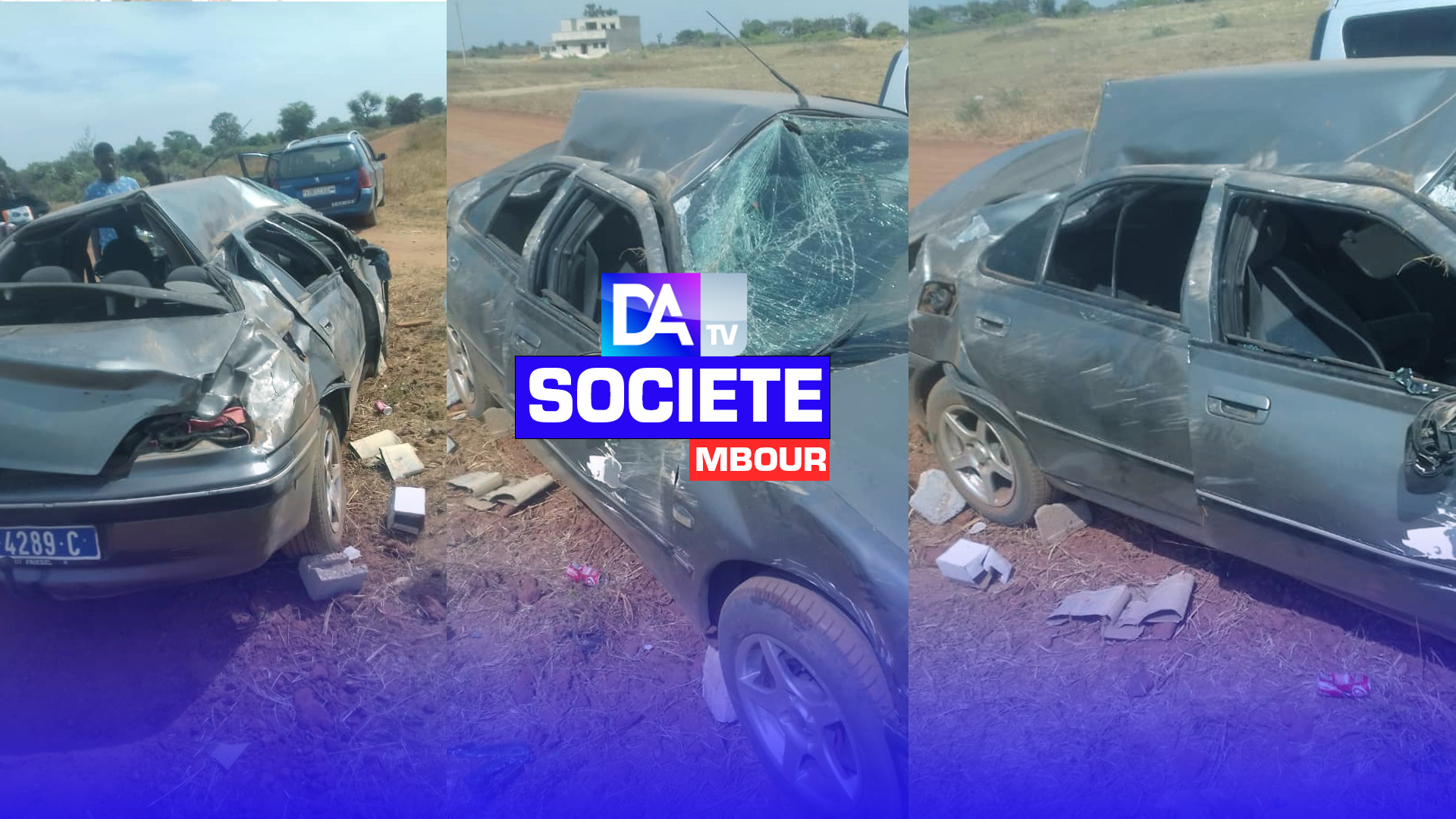 Mbour : Un 4x4 percute une Peugeot 406, blesse gravement le conducteur et  s'enfuit...