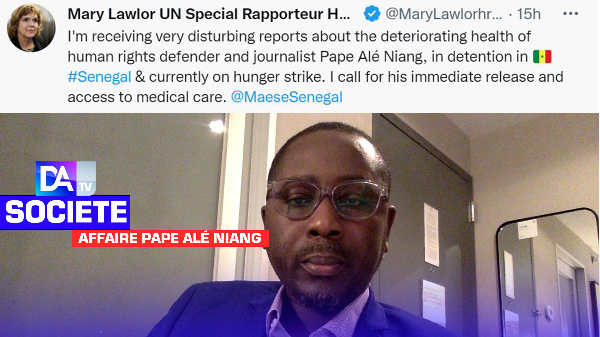 Inquiétude de Mary Lawlor sur l’état de santé de Pape Alé Niang : le MAESE tempère et remet à sa place la diplomate