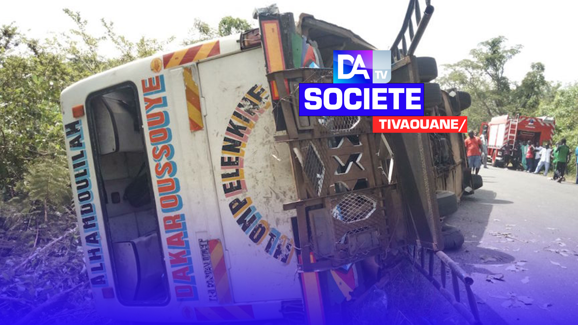 Tivaouane/ renversement d'un bus : Bilan provisoire, 2 morts et une vingtaine de blessés