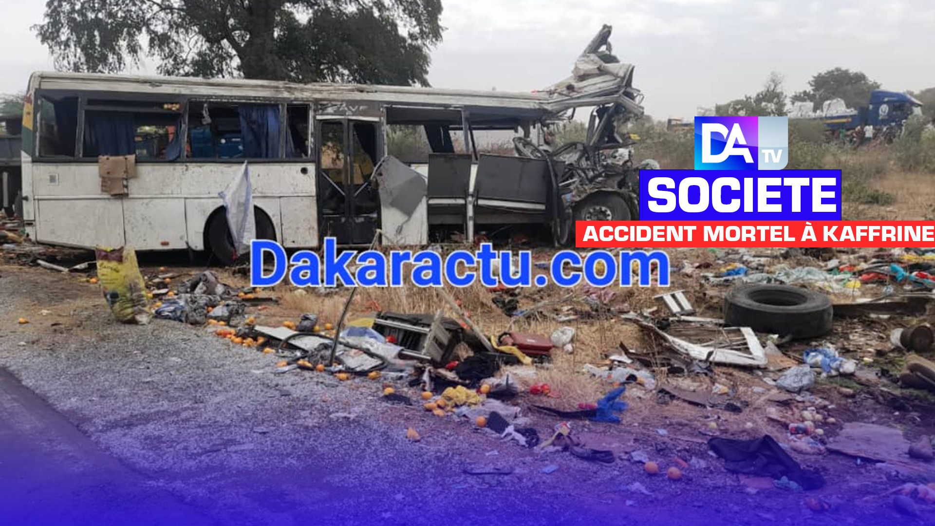 Accident mortel à Kaffrine : Le bilan officiel provisoire fait état de 39 morts à 15h47mn, 10 blessés graves et une soixantaine de blessés…