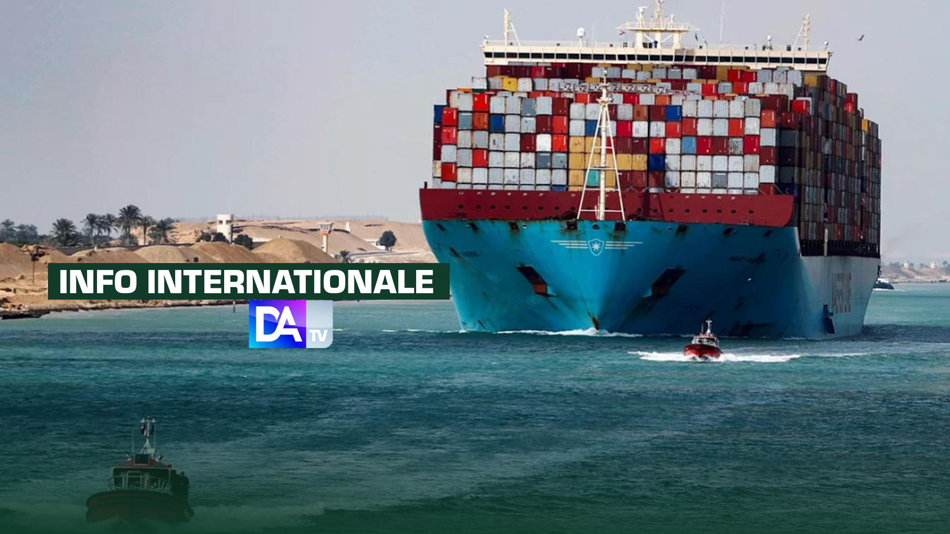 Navire échoué: le trafic dans le canal de Suez pas affecté (patron)