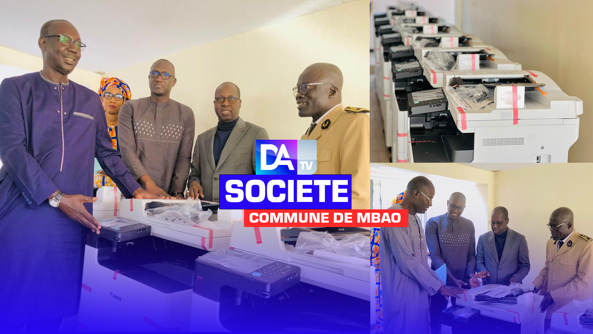 Commune de Mbao : le maire Abdou Karim Sall remet des photocopieuses/imprimantes aux écoles élémentaires de sa commune
