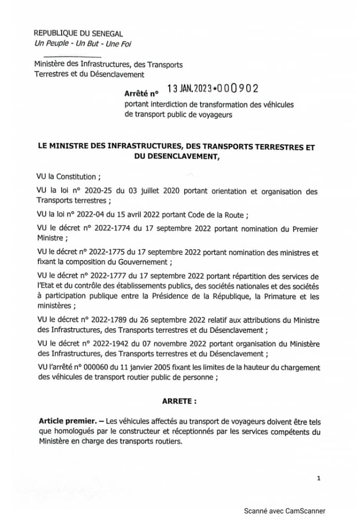 Conservation des porte-bagages des véhicules affectés aux voyageurs : Un rétropédalage du gouvernement ?