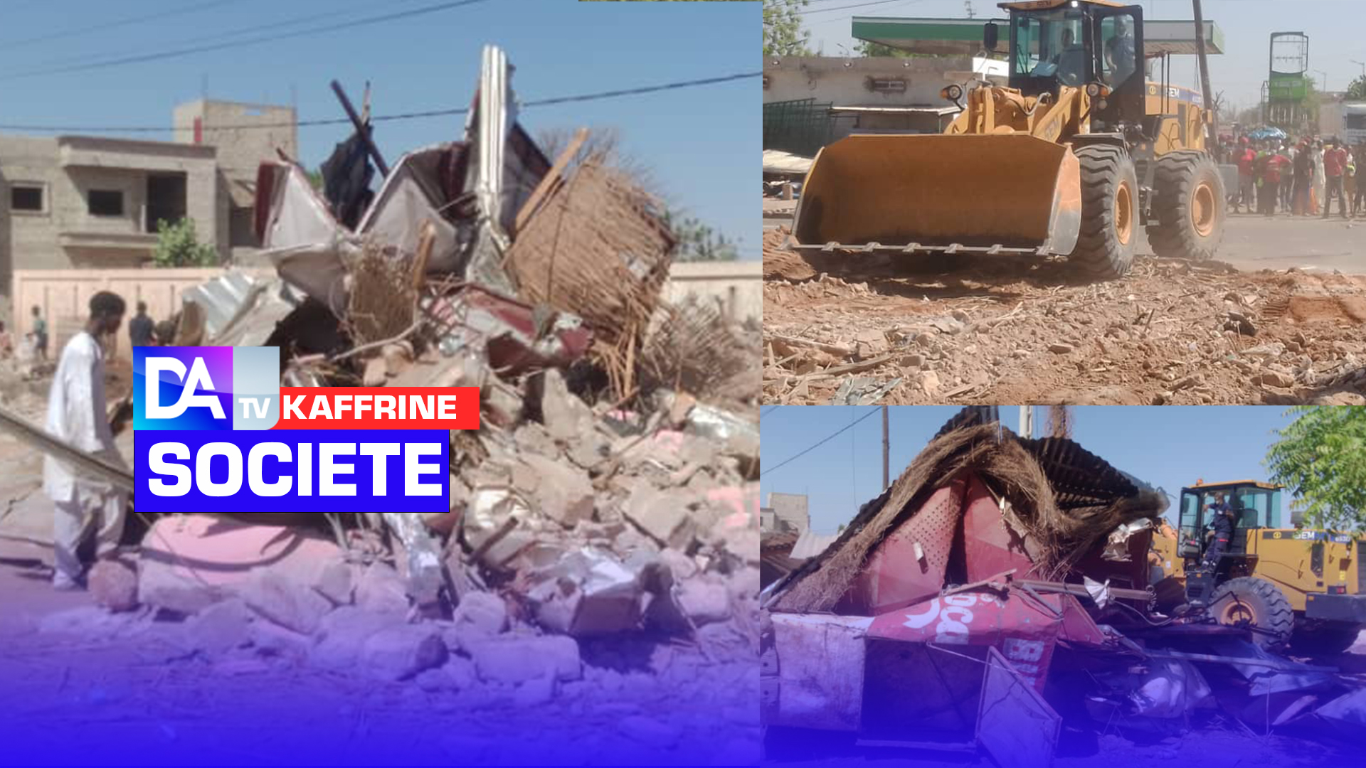 Kaffrine / Opération de désencombrement : Plusieurs cantines démolies... Leurs propriétaires ruent dans les brancards.