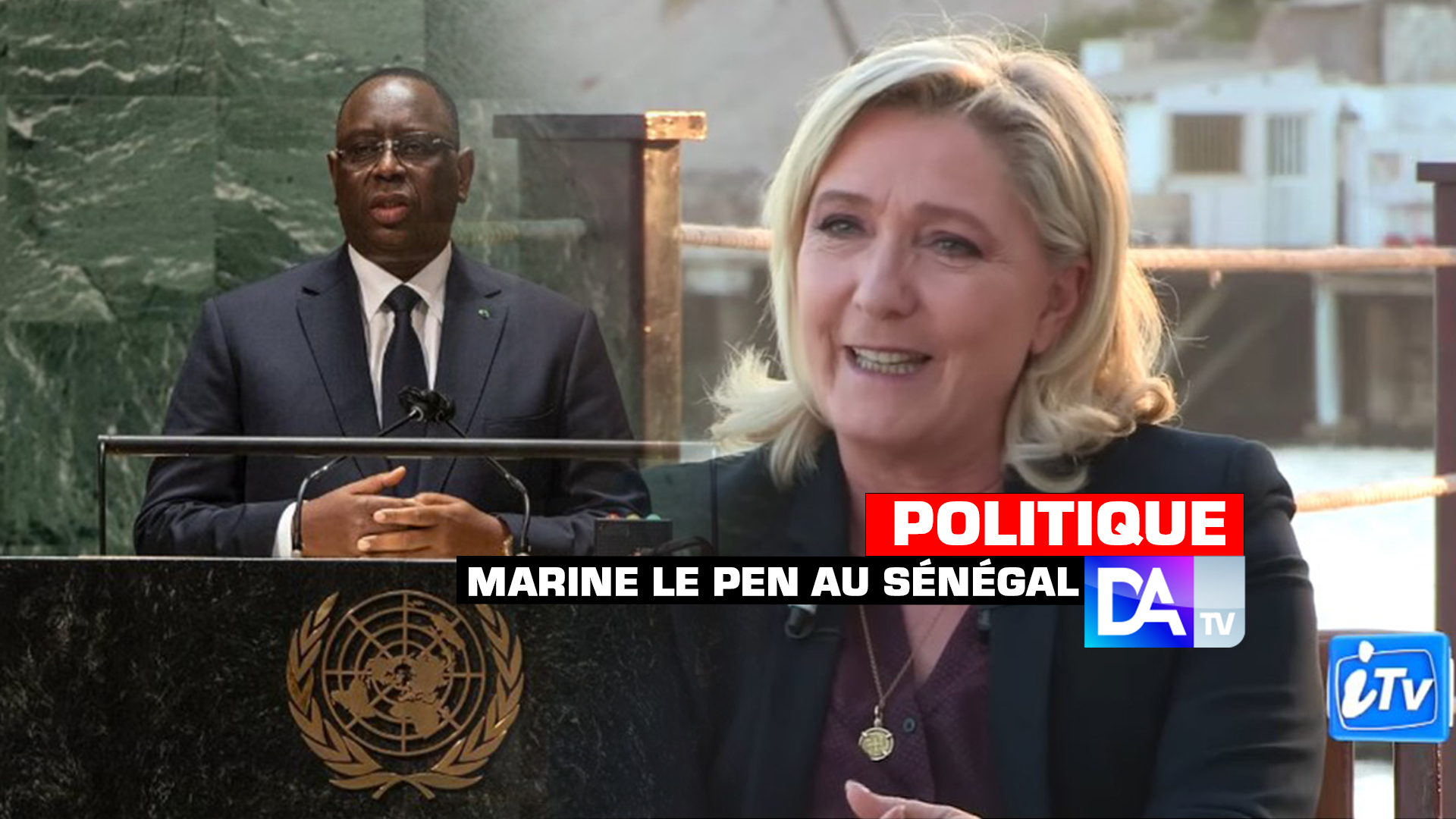 Marine Le Pen au Sénégal : "Il est aujourd'hui, totalement, anormal que le continent africain ne soit pas représenté au Conseil de sécurité des Nations Unies (...) le Président Macky Sall est attaché à la souveraineté du Sénégal."