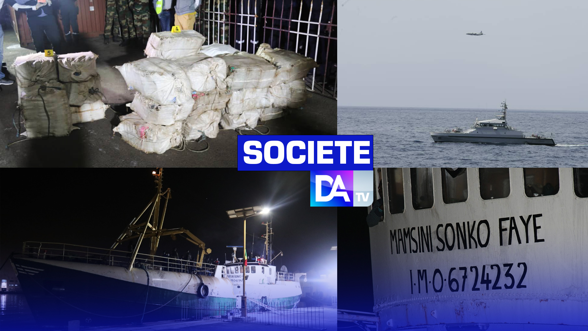 Trafic de stupéfiants : La marine sénégalaise saisit plus de 805 kg de cocaïne aux larges de Dakar
