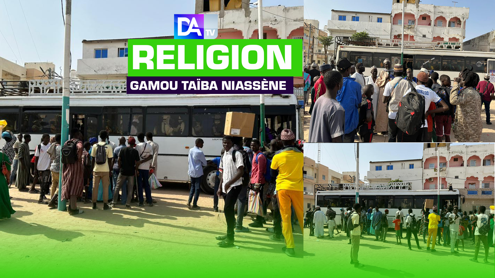 Gamou Taïba Niassène : Pape Demba Bitèye fait convoyer des bus pour transporter les fidèles et déploie les services de la Senelec dans la cité religieuse.