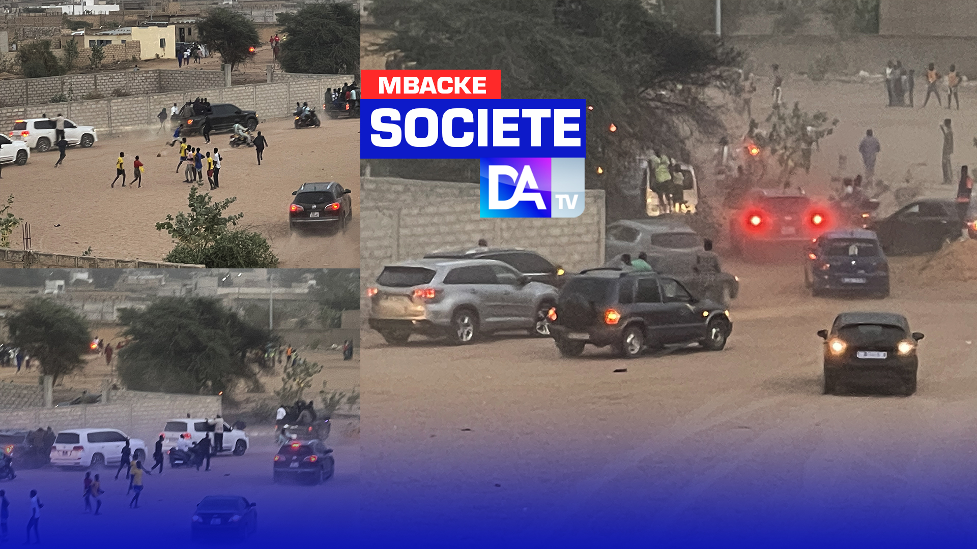 IMAGES / MBACKÉ - Pour rejoindre ses militants, Sonko emprunte les routes détournées et sablonneuses du quartier Héliport 