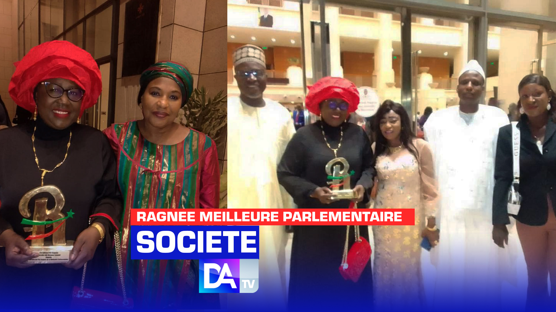Adji Mergane Kanouté lauréate du Prix " Ragnee Meilleure Parlementaire" de l'année 2022.