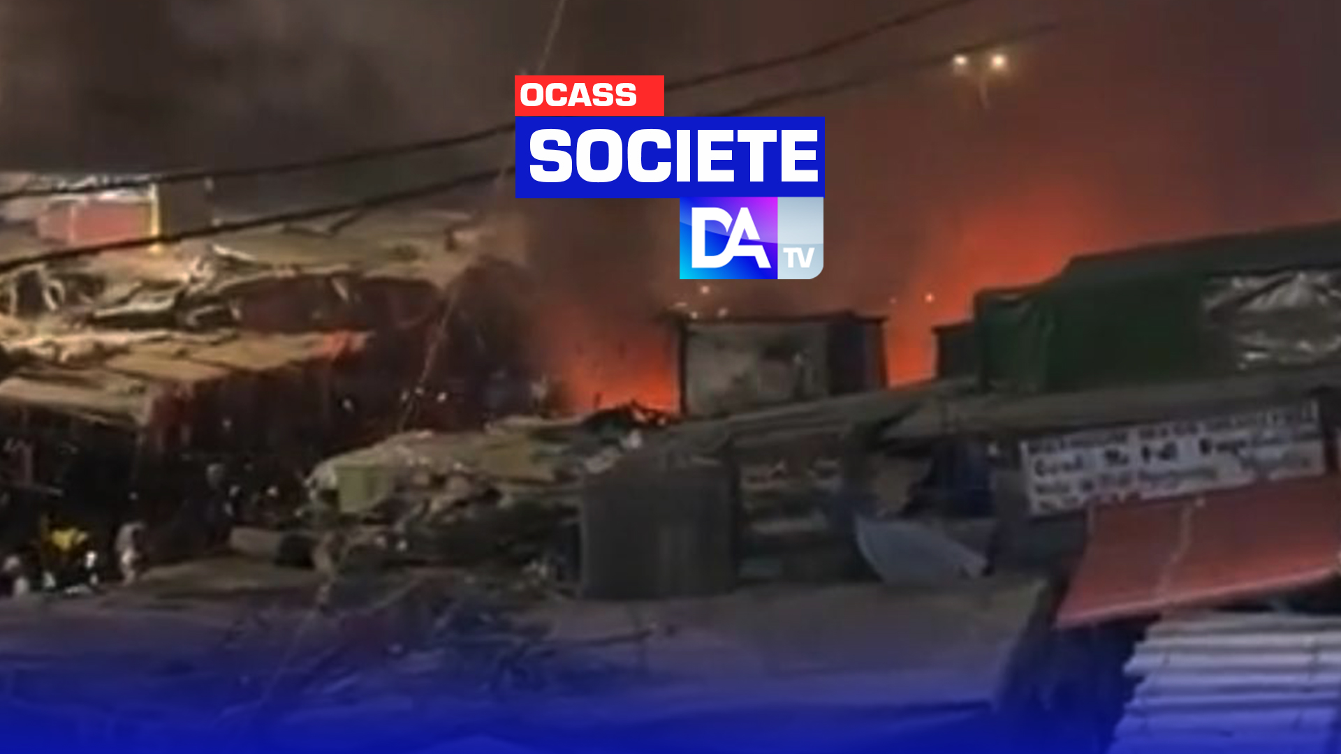 OCASS -  Feu maîtrisé par les populations… plusieurs cantines consumées !