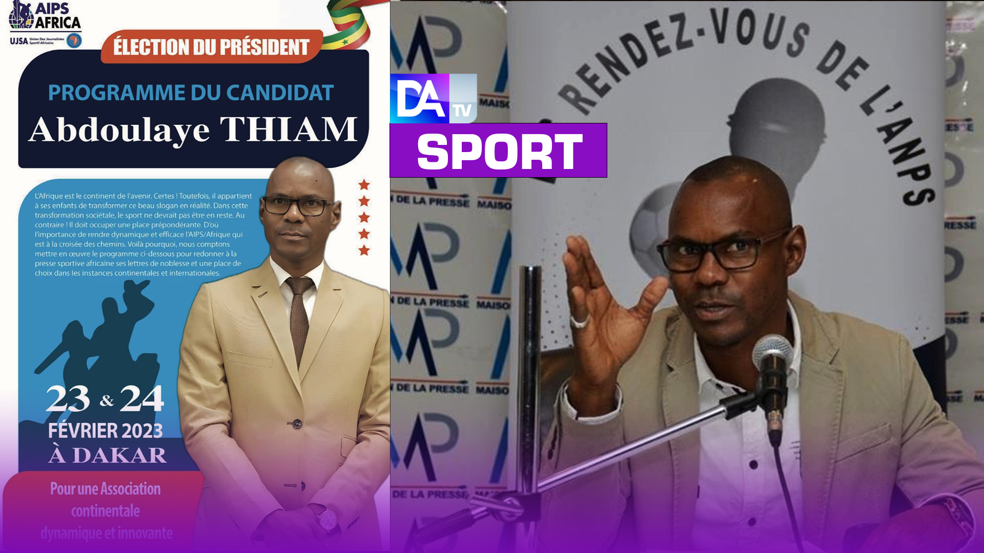 7ème Congrès AIPS-Afrique : Le candidat Abdoulaye Thiam dévoile son programme…